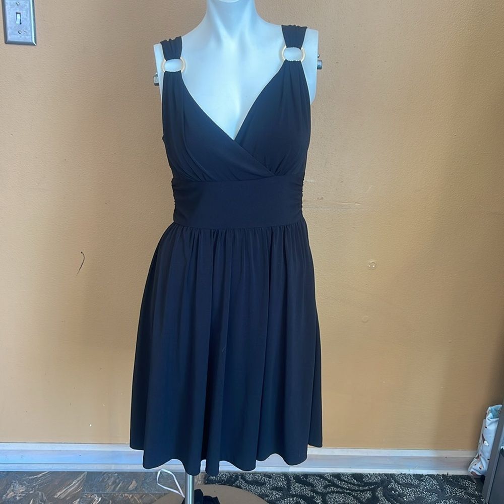 White House Black Market Black Mini Dress Spaghetti Straps